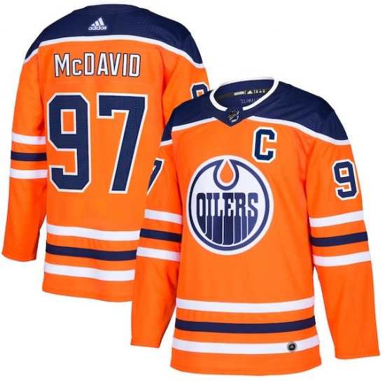 Authentic Adidas Youth Connor McDavid Orange Home Jersey - NHL Edmonton ...